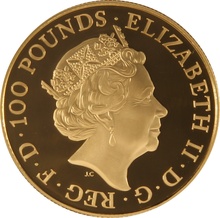 2016 Proof Year of the Monkey Gold Coin 1oz Royal Mint Lunar Series Boxed