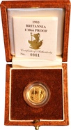 1993 Proof 1/10oz Gold Britannia Coin Boxed