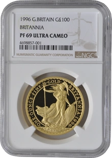 1996 Proof Gold Britannia Coin 1oz NGC PF69