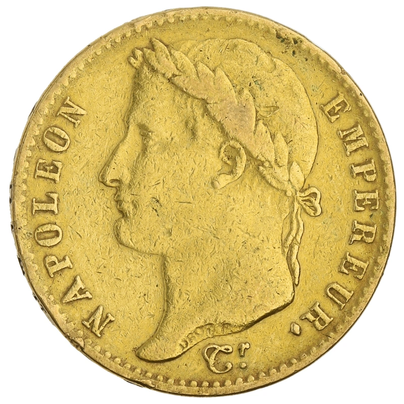 1815 French 20 Francs Gold Coin Napoleon I Laureate Head A