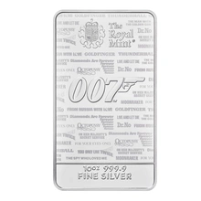 10oz Silver Bar James Bond 007