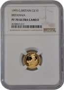 1993 Proof 1/10oz Gold Britannia Coin NGC PF70