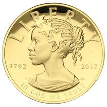 2017 1oz $100 American Liberty High Relief Gold Coin 225th anniversary Boxed