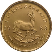 1983 1/10oz Krugerrand Gold Coin