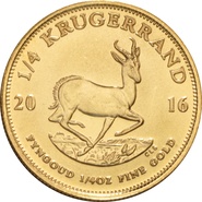 2016 1/4oz Krugerrand Gold Coin