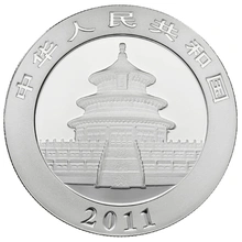 2011 1oz Chinese Panda Silver Coin