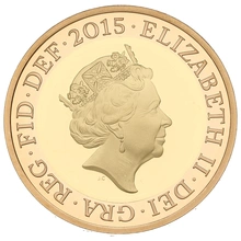 2015 Proof £2 Coin Gold Double Sovereign Definitive Britannia