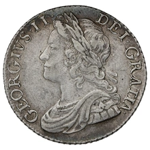1741 Silver Shilling Coin George II