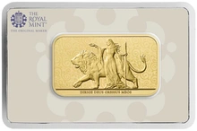 1oz Gold Bar Una and the Lion Minted