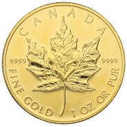 2001 1oz Canadian Maple Gold Coin