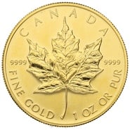 2001 Canadian Maple Leaf Gold Coin 1oz