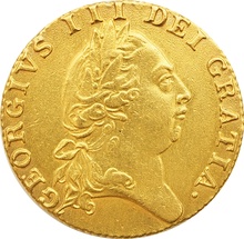 1788 Gold Guinea Coin George III Spade