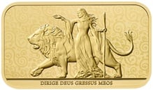 1oz Gold Bar Una and the Lion Minted