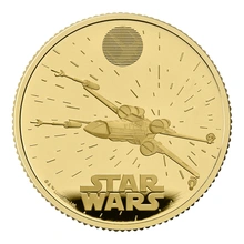 2024 1oz X-Wing Star Wars Proof Gold Coin Boxed