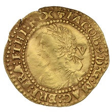 1604-5 Quarter Laurel Gold Coin James I mm Lis