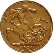 1923 Gold Sovereign Coin George V Perth