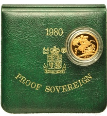 1980 Gold Proof Sovereign Boxed