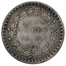 1811 George III Silver Eighteenpence Bank Token