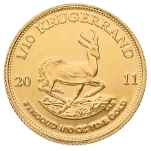 2011 1/10oz Krugerrand Gold Coin