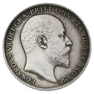 1905 Silver Sixpence Coin Edward VII 