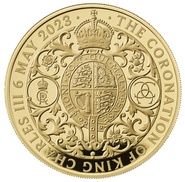2023 5oz Gold Coronation of King Charles III Proof Coin Boxed