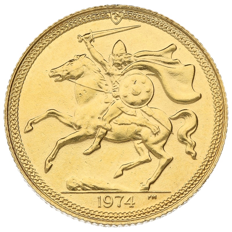 2021 Gold Sovereign Coin Elizabeth II Decimal Portrait Isle of Man