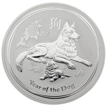 2018 Year of the Dog Silver Coin 10oz Perth Mint Australian Lunar Series