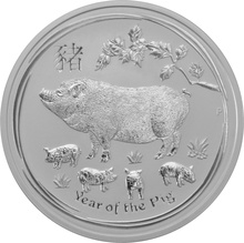 2019 Year of the Pig Silver Coin 5oz Perth Mint Australian Lunar Series
