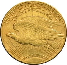 1910 $20 Gold Coin Double Eagle St Gaudens Head San Francisco
