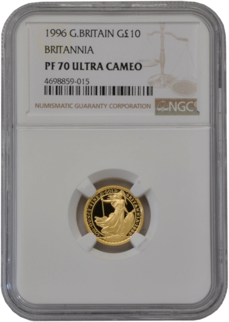 1996 Proof 1/10oz Gold Britannia Coin NGC PF70