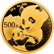 2019 30g Panda Gold Coin PCGS MS70