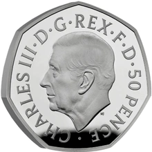 2022 Her Majesty Queen Elizabeth II Memorial Fifty Pence Proof Platinum Coin Boxed