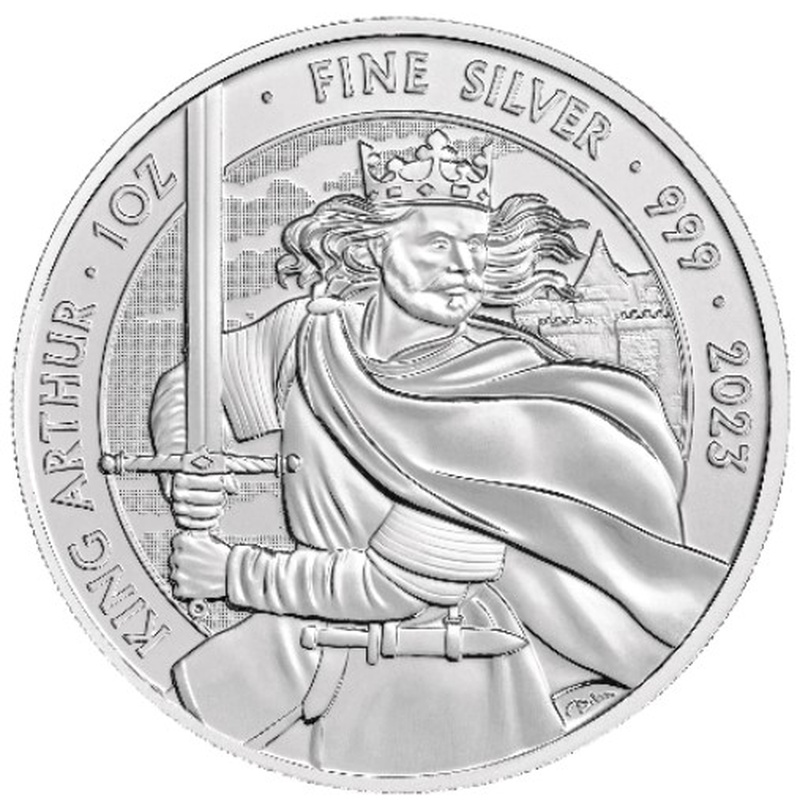 2023 King Arthur Silver Coin Myths & Legends 1oz 