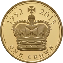 2015 Proof Gold Crown £5 Coin The Longest Reigning Monarch Boxed