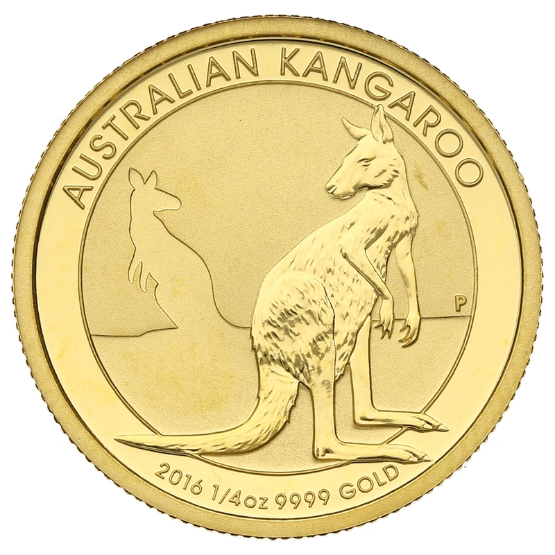 2016 1/4oz Australian Kangaroo Gold Nugget Coin