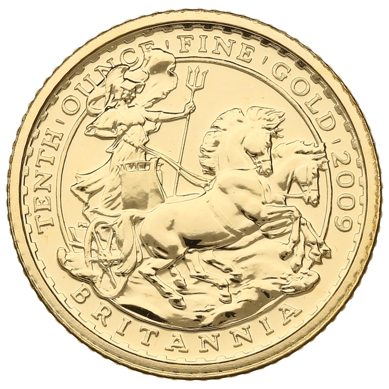 2009 1/10oz Gold Britannia Coin