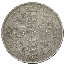 1880 Florin Silver Coin Queen Victoria