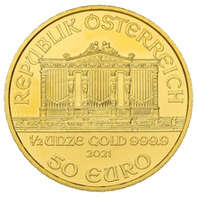 2021 1/2oz Austrian Gold Philharmonic Coin