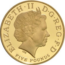 2004 Proof Gold £5 Crown Coin Entente Cordiale