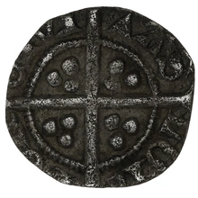 1377-1399 Silver Half Penny Coin Richard II Good Fine