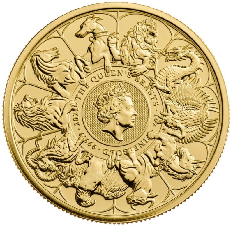 2021 Queen's Beasts Completer Gold Coin 1oz