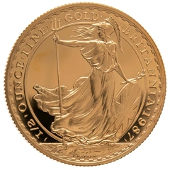 1987 Proof 1/2oz Gold Britannia Coin PCGS PR69