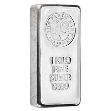 1kg Perth Mint Silver Cast Bar
