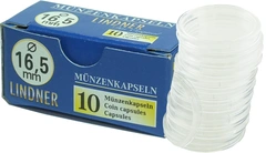 Lindner Coin Capsules 16.5mm Suitable for 1/10oz Coins 10 Box