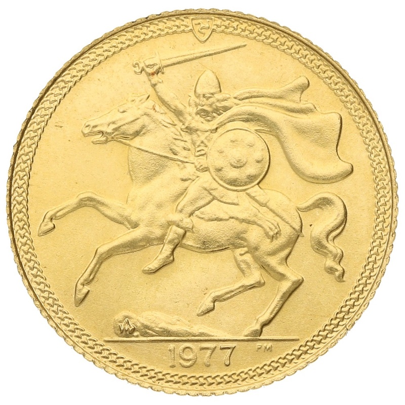1977 £2 Coin Gold Double Sovereign Isle of Man