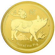 2019 1oz Perth Mint Year of the Pig Gold Coin