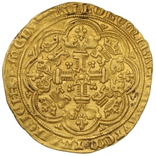 1356-1361 Gold Noble Coin Edward III Hammered mm Cross 3