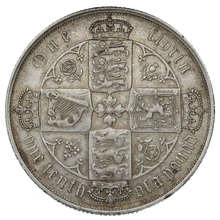 1873 Florin Silver Coin Queen Victoria MDCCCLXIII