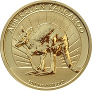 2011 Australian Kangaroo Gold Nugget Coin 1oz