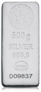 500g Silver Bar Nadir